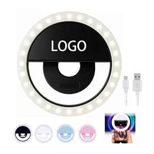 USB Powered Selfie Clip-on LED Ring Light
