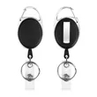 Oval Retractable Badge Reel W/ Belt Clip&Key Ring | https://www.bestnamebadges.com