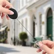 Oval Retractable Badge Reel W/ Belt Clip&Key Ring | https://www.bestnamebadges.com
