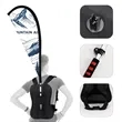 Portable Full Color Advertising Backpack Flag Kit | https://www.bestnamebadges.com