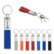 Soft PU Leather Keychain Key Fob W/ Metal Ring | https://www.bestnamebadges.com
