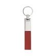 Soft PU Leather Keychain Key Fob W/ Metal Ring | https://www.bestnamebadges.com