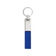 Soft PU Leather Keychain Key Fob W/ Metal Ring | https://www.bestnamebadges.com
