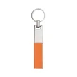 Soft PU Leather Keychain Key Fob W/ Metal Ring | https://www.bestnamebadges.com