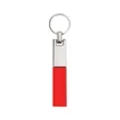 Soft PU Leather Keychain Key Fob W/ Metal Ring | https://www.bestnamebadges.com
