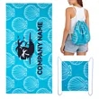 2-in-1 Beach Towel & Backpack Combo | https://www.bestnamebadges.com
