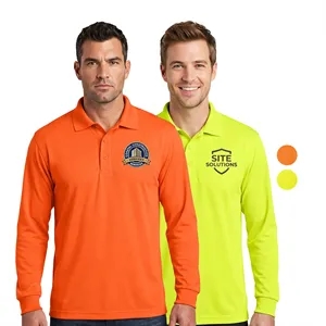 Non-ANSI High Viz Safety Workwear Long Sleeve Polo