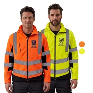 Premium Hi Vis Reflective Tape Safety Full Zip Jacket