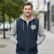 CornerStone® Duck Fleece Full-Zip Hooded Jacket | https://www.bestnamebadges.com