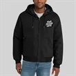 CornerStone® Tall Duck Cloth Hooded Work Jacket | https://www.bestnamebadges.com