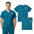 Wink® Unisex WorkFlex Chest Pocket V-Neck Top | https://www.bestnamebadges.com
