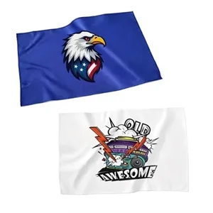 11" X 18" Custom Sublimated Rally Towel (Ocean)