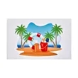 11" X 18" Custom Sublimated Rally Towel (Ocean) | https://www.bestnamebadges.com