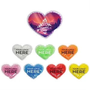 Full Color Large Heart Aqua Pearls™ Hot/Cold Pack