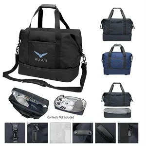 Cutter & Buck® Travel Collection Drop Bottom Weekender | https://www.bestnamebadges.com