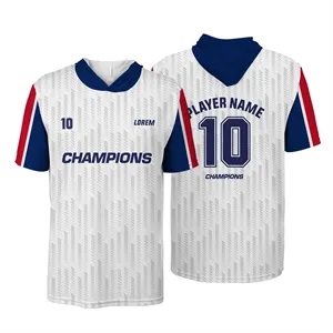 Custom Full Color Sublimated Short Sleeve Hooded Shirt