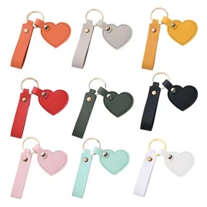 Heart Shaped Key Chain Mirror Bag Pendant