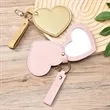 Heart Shaped Key Chain Mirror Bag Pendant | https://www.bestnamebadges.com