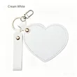 Heart Shaped Key Chain Mirror Bag Pendant | https://www.bestnamebadges.com