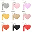 Heart Shaped Key Chain Mirror Bag Pendant | https://www.bestnamebadges.com