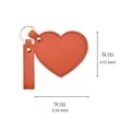 Heart Shaped Key Chain Mirror Bag Pendant | https://www.bestnamebadges.com