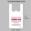 Custom Plastic T Shirt Bag with Handles | https://www.bestnamebadges.com
