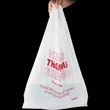 Custom Plastic T Shirt Bag with Handles | https://www.bestnamebadges.com