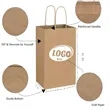 Kraft Paper Bag with Handle | https://www.bestnamebadges.com
