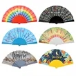 Custom Folding Plastic Rib Hand Fan | https://www.bestnamebadges.com