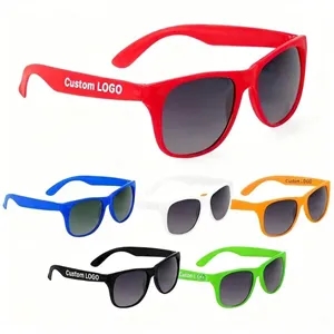 Retro Plastic Sunglasses Custom Logo Party Promotional Gift