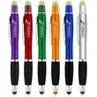 Custom Stylus Ballpoint Pen with Non-Drying Wax Highlighter, | https://www.bestnamebadges.com