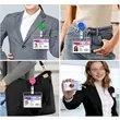 Retractable Badge Reel, ID Card Holder Lanyard | https://www.bestnamebadges.com