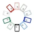 Sliding push-pull ID card holder name tags | https://www.bestnamebadges.com