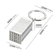 Metal Keychain Container | https://www.bestnamebadges.com