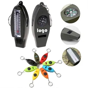 Multifunction 4 in1 Outdoor Survival Whistle