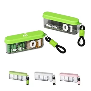 Medical Kit Compartment Portable Plastic Pill Box