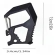 Stainless Steel Multi Tool Carabiner Keychain | https://www.bestnamebadges.com