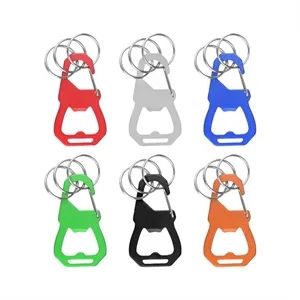 3 Keyring Carabiner with Bottle Opener