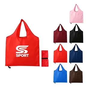 Polyester Grocery Tote Bag W/ Die Cut Handle 15"x23"