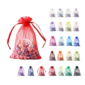 Small Drawstring Mesh Jewelry Bag 6"x4"