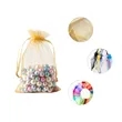 Small Drawstring Mesh Jewelry Bag 6"x4" | https://www.bestnamebadges.com