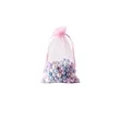 Small Drawstring Mesh Jewelry Bag 6"x4" | https://www.bestnamebadges.com