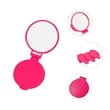 Foldable Travel Makeup Mirror 2.7"x2.5" | https://www.bestnamebadges.com