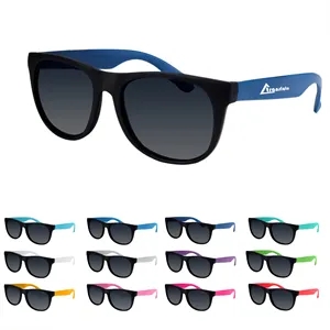 Classic Two Tone Plastic Sunglasses For Adult