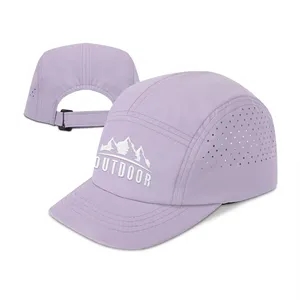 Quick Dry Low Stretch Running Cap With Side Perforated Panel