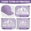 Quick Dry Low Stretch Running Cap With Side Perforated Panel | https://www.bestnamebadges.com