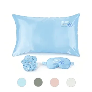 Night Sleep Set Pillowcase, Eye Mask & Hair Scrunchie Combo