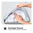 19 Momme Silk Pillowcase With Envelope Closure | https://www.bestnamebadges.com