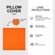 18x18 Inch Cotton Throw Pillow With Full Color Digital Print | https://www.bestnamebadges.com