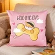 18x18 Inch Cotton Throw Pillow With Full Color Digital Print | https://www.bestnamebadges.com